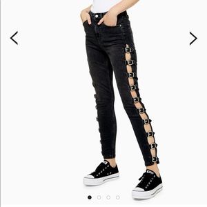 Topshop Jeans - Topshop Washed Black Buckle Jamie Jeans Topshop Jeans - Topshop Washed Black Buckle Jamie Jeans